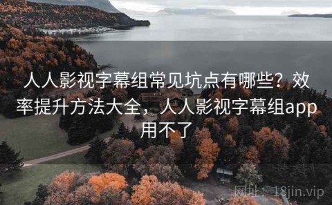 人人影视字幕组常见坑点有哪些？效率提升方法大全，人人影视字幕组app用不了
