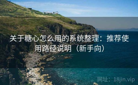 关于糖心怎么用的系统整理：推荐使用路径说明（新手向）