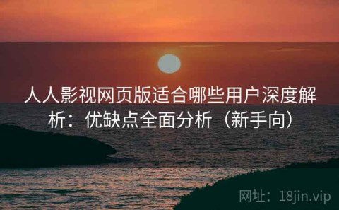 人人影视网页版适合哪些用户深度解析：优缺点全面分析（新手向）