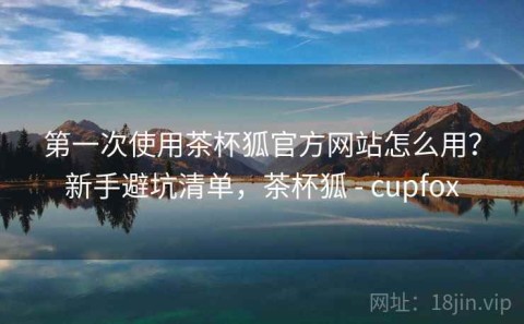 第一次使用茶杯狐官方网站怎么用？新手避坑清单，茶杯狐 - cupfox