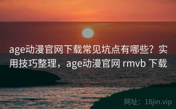 age动漫官网下载常见坑点有哪些？实用技巧整理，age动漫官网 rmvb 下载