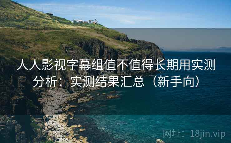 人人影视字幕组值不值得长期用实测分析:实测结果汇总(新手向) 人人影视字幕组值不值得长期用实测分析:实测结果汇总(新手向)